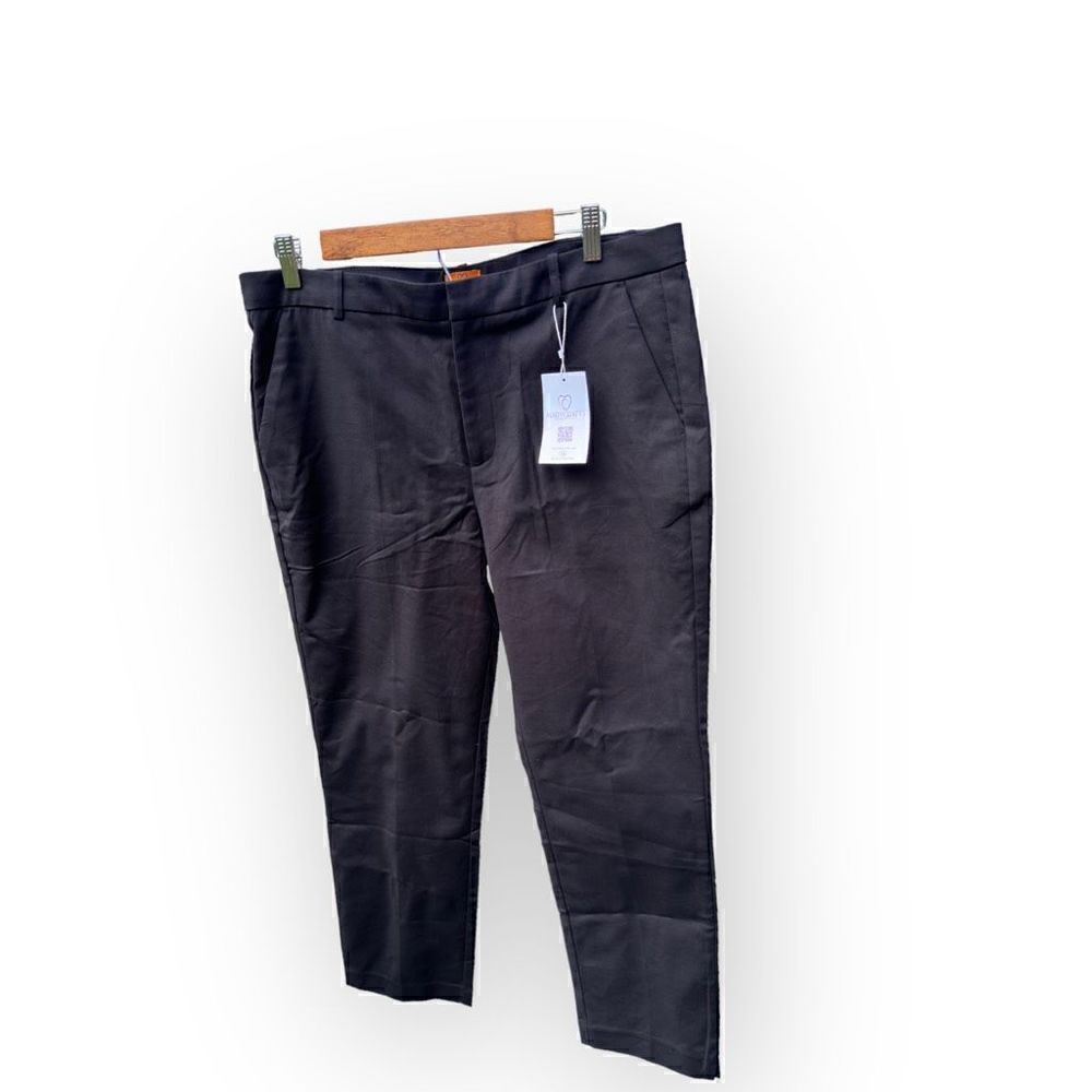 NWT Mary Crafts black trousers size 14 qd028 cotton/elastic blend